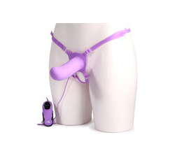  Fetish Fantasy Unisex Elite 6 Inch Hollow Strap On Vibrator  